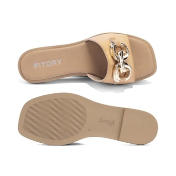 FITORY Women’s Flat Summer Sandals with Comfort Design