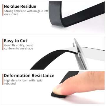 Yotache Foam Tape for Insulation and Soundproofing