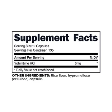 PrimaForce Yohimbine HCl 2.5mg - Performance & Fat Loss Supplement