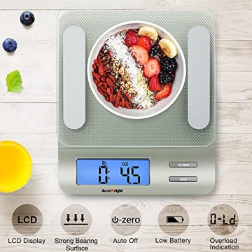 Accuweight 207 Digital Kitchen Food Scale with LCD Display