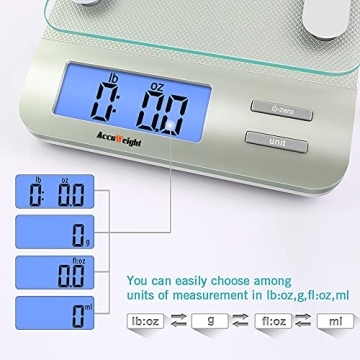 Accuweight 207 Digital Kitchen Food Scale with LCD Display