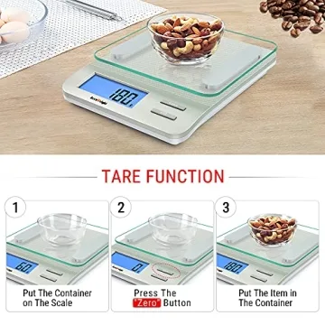 Accuweight 207 Digital Kitchen Food Scale with LCD Display