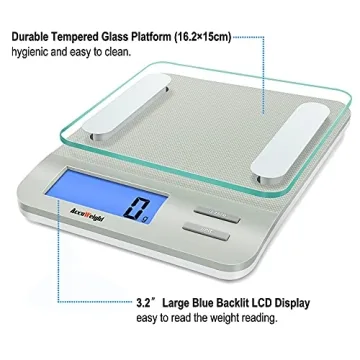 Accuweight 207 Digital Kitchen Food Scale with LCD Display