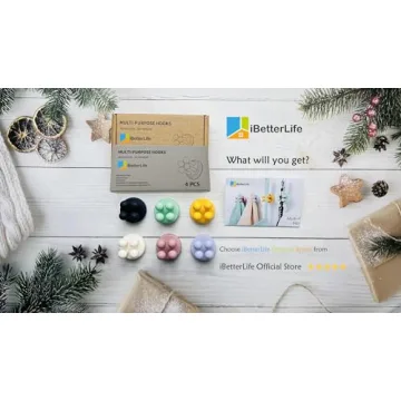 iBetterLife Silicone Hook Holders for Home Organization