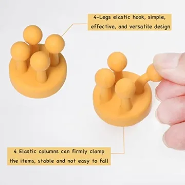 iBetterLife Silicone Hook Holders for Home Organization