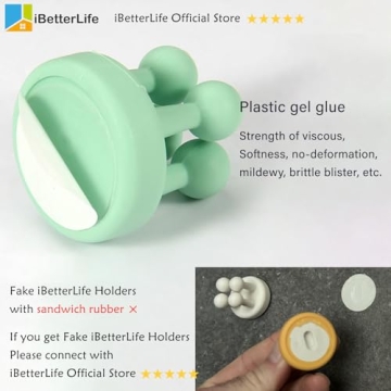 iBetterLife Silicone Hook Holders for Home Organization