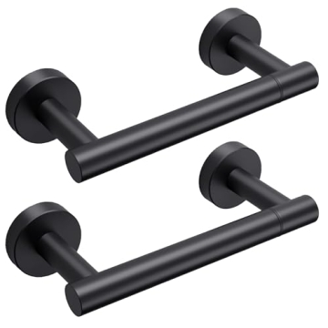 Day Moon Matte Black Toilet Paper Holder - Stylish & Functional