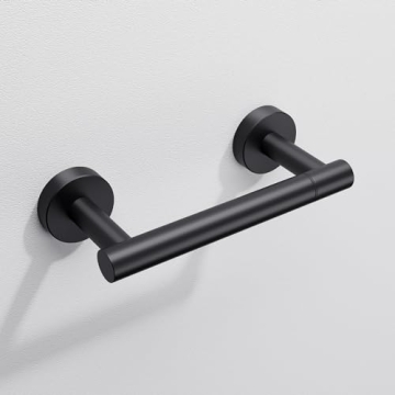 Day Moon Matte Black Toilet Paper Holder - Stylish & Functional