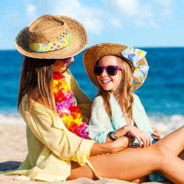 Yuxung Summer Beach Wired Edge Ribbon for DIY Projects