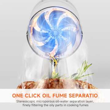 AMZCOOKTOP Portable Range Hood for Indoor BBQ & RV Cooking