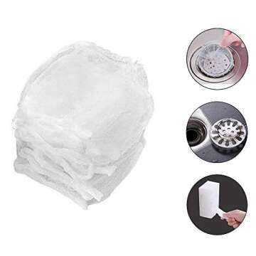 Kitchen Sink Strainer Mesh Bag- 200 PCS Disposable Sink Net Strainer Filter Bags for Sink Drain for Collecting Kitchen Food Waste Leftover Garbage