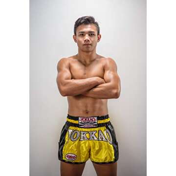 YOKKAO Fight Shorts - Premium Carbon Fiber & Satin Design