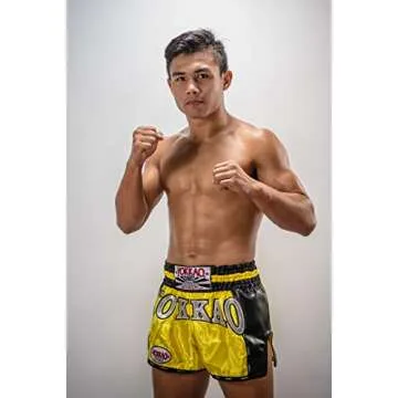 YOKKAO Fight Shorts - Premium Carbon Fiber & Satin Design