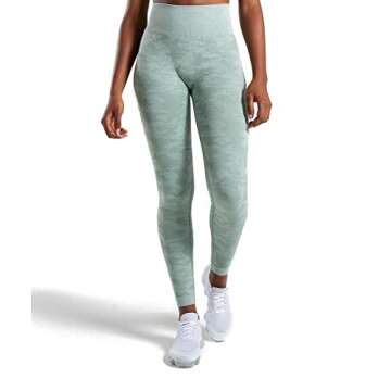 M MOYOOGA Camo Seamless Legging for Women High Waist Tummy Control Workout Gym Sport Active Yoga Fit...