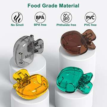 Mspan Toothbrush Protector Travel Cover: Brush Head Cap Cute Clip Case Bulk Guard - Oral Care Access...