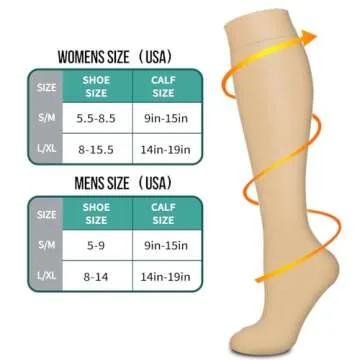 3 Pack Medical Compression Sock-Compression Sock for Women and Men-Best for Running,Nursing,Sports