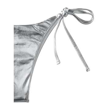 Metallic Halter Bikini by SweatyRocks for Beach Style