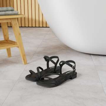 Greatonu Women's Flat Sandals Summer Braided Slip On Gladiator Sandals Open Toe Strappy Slingback Sh...