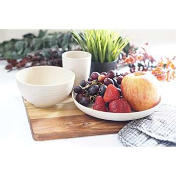 12 pcs Eco-Friendly Wheat Straw Dinnerware Set for Kids - Durable, Safe & Stylish