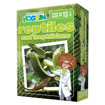 Outset Media Professor Noggin's Reptiles and Amphibians Trivia Card Game - Educational & Fun for Kid...