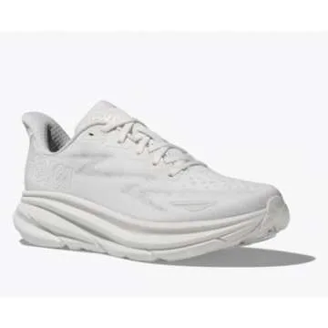 Hoka Women's Clifton 9 Sneaker, White/White, 7.5