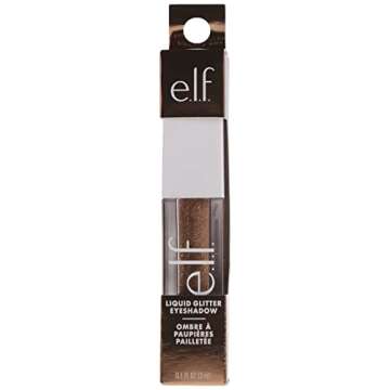 e.l.f. Liquid Glitter Eyeshadow, Long Lasting, Quick-Drying, Opaque, Gel-Based Eyeshadow For Creatin...