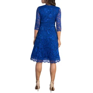 Kiyonna Plus Size Mademoiselle Lace Cocktail Dress for Weddings