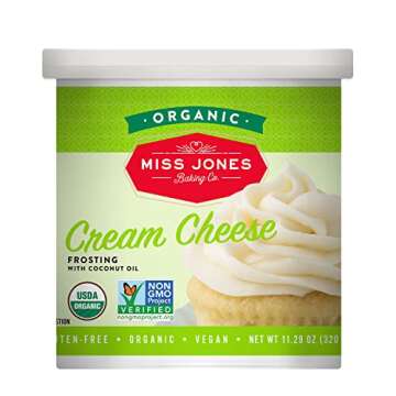 Miss Jones Baking Organic Buttercream Frosting, Perfect for Icing and Decorating, Vegan-Friendly: Cr...