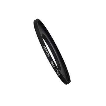 49mm to 77mm Metal Step Up Ring Adapter for Canon,for Nikon,for Sony,for Fuji,M4/3 Camera Lenses to ...