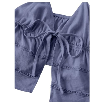 OYOANGLE Women's Stylish Spaghetti Strap Cami Crop Top