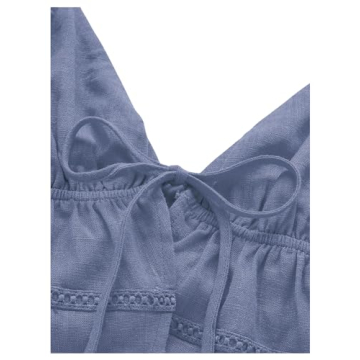 OYOANGLE Women's Stylish Spaghetti Strap Cami Crop Top