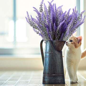 TYEERDEC Artificial Lavender Bouquet for Home Decor