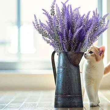 TYEERDEC Artificial Lavender Bouquet for Home Decor