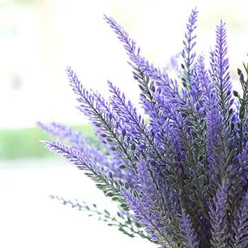 TYEERDEC Artificial Lavender Bouquet for Home Decor