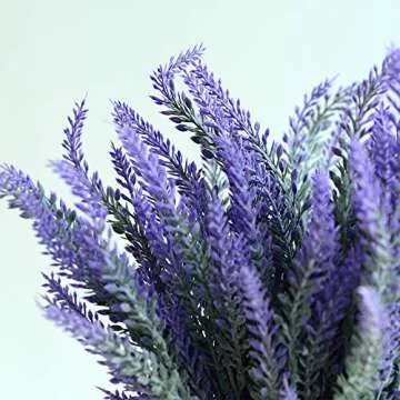 TYEERDEC Artificial Lavender Bouquet for Home Decor