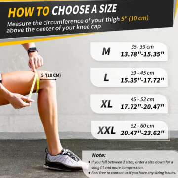 CAMBIVO Knee Brace with Side Stabilizers for Knee Pain, Meniscus Tear, ACL, MCL, Arthritis,Tendinitis,Joint Pain Relief,Adjustable Knee Support with Patella Gel Pads for Men and Women