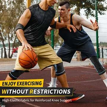 CAMBIVO Knee Brace with Side Stabilizers for Knee Pain, Meniscus Tear, ACL, MCL, Arthritis,Tendinitis,Joint Pain Relief,Adjustable Knee Support with Patella Gel Pads for Men and Women