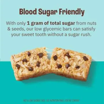 Munk Pack Chewy Granola Bars, Coconut Chocolate Chip - Low Sugar Snacks with 5g Protein, 1g Sugar with Allulose - Gluten Free & Low Glycemic - 12 Count