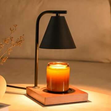 SOKCVSEA Candle Warmer Lamp - Candle Lamp Warmer with Dimmable, Birthday Gifts for Mom Women, House ...