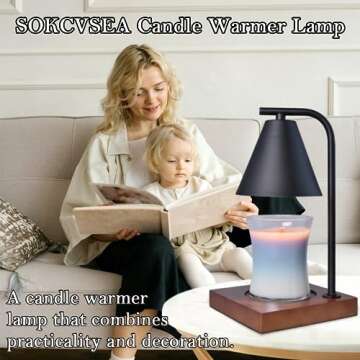 Elegant SOKCVSEA Candle Warmer Lamp for Cozy Homes
