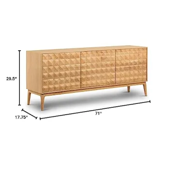 Stylish POLY & BARK Abbie Sideboard in Oak for Modern Homes