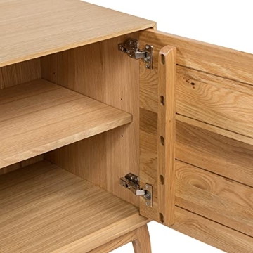 Stylish POLY & BARK Abbie Sideboard in Oak for Modern Homes