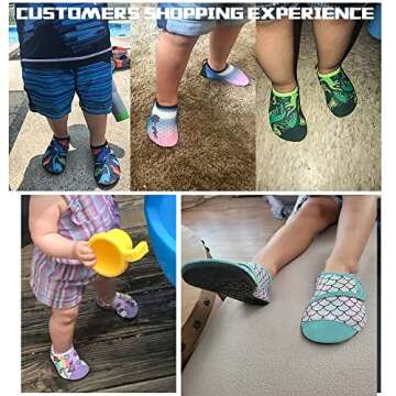 Centipede Demon Water Shoes for Toddler Girls Boys Kids Quick Dry Barefoot Aqua Sock Shoes for Swim Pool Beach Outdoor Water Sports 9.5-10 Toddler