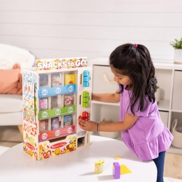 Melissa Doug Wooden Vending Machine Educational Toy Kids 3+