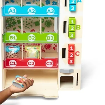Melissa Doug Wooden Vending Machine Educational Toy Kids 3+