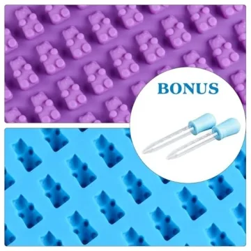 Gummy Molds Silicone 4 Pack For Making Mini Treats