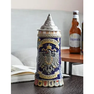 HAUCOZE German Beer Stein Mug 0.6 Liter Perfect Gift