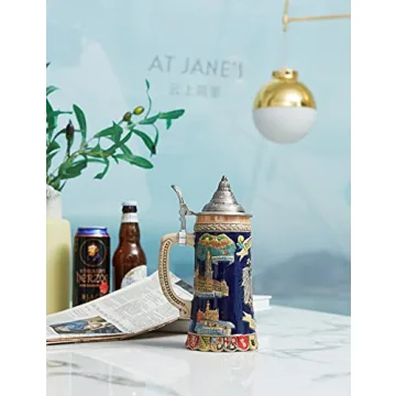 HAUCOZE German Beer Stein Mug 0.6 Liter Perfect Gift