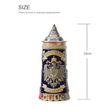 HAUCOZE German Beer Stein Mug 0.6 Liter Perfect Gift