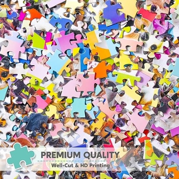 JOYIN 300 pcs Multicolor Dogs Puzzle for Kids and Adults